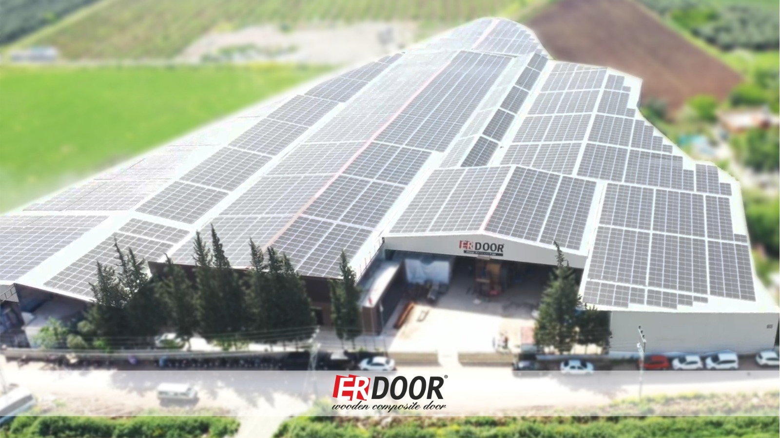 Solar panel installation at our facilities